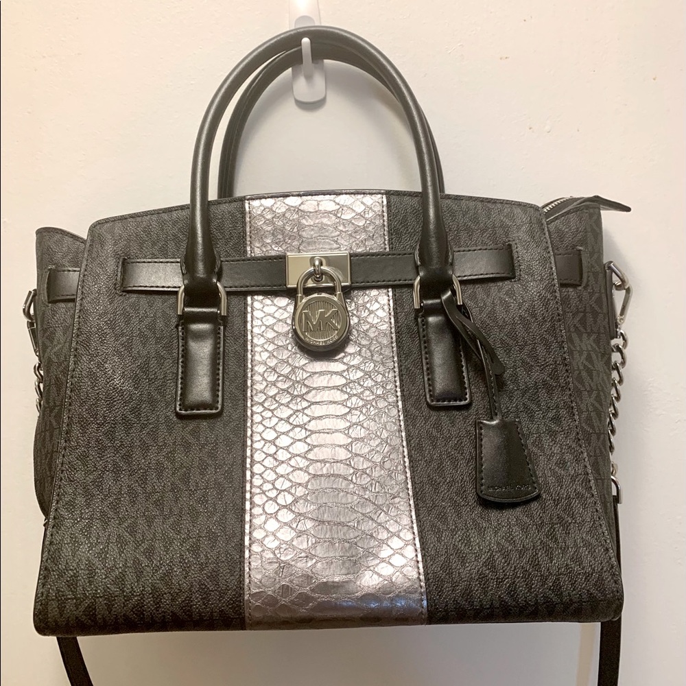 Michael Kors Hamilton Large EW Leather Satchel